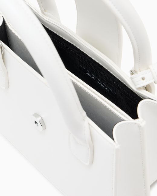 ARMANI EXCHANGE White Tote Bag
