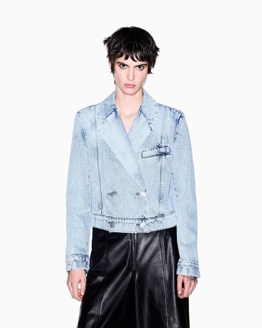 ARMANI EXCHANGE Blue Regular Fit Blazer