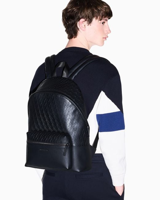 ARMANI EXCHANGE Blue Backpack for men