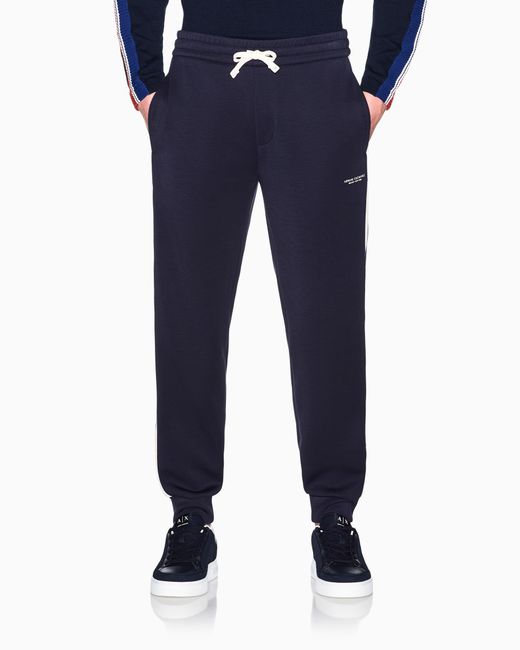 ARMANI EXCHANGE Blue Regular Fit Trousers for men