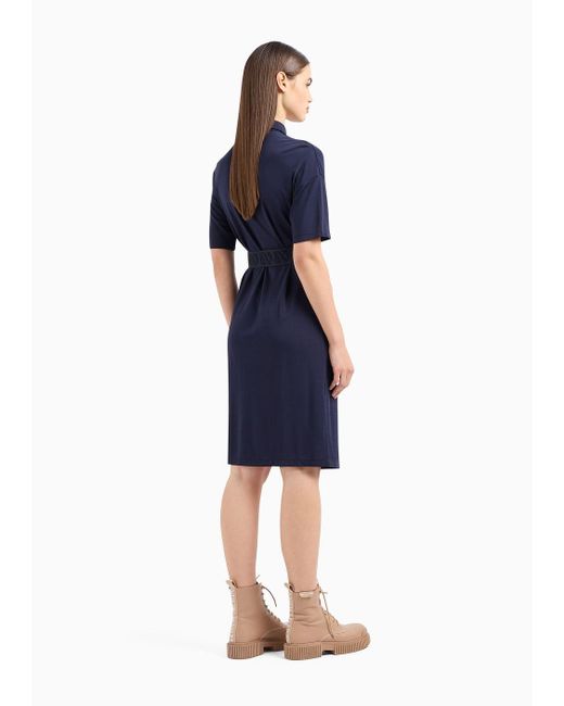 Armani Exchange Blue Short Dresses