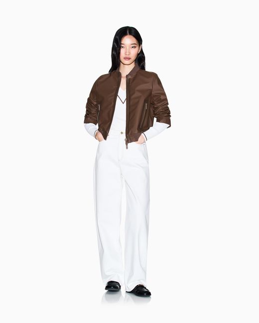ARMANI EXCHANGE Brown Blouson With Zip