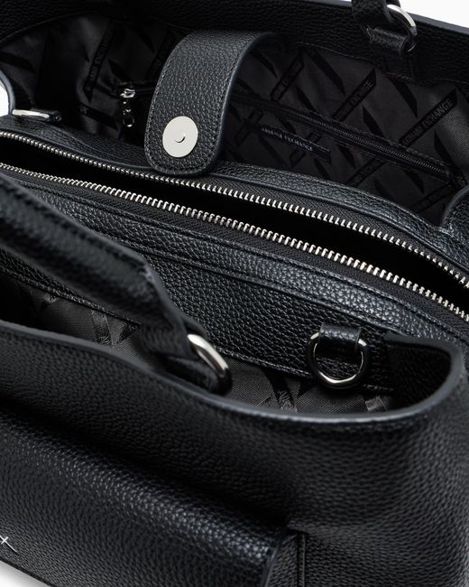 ARMANI EXCHANGE Black Handbag With Shoulder Strap With Logo