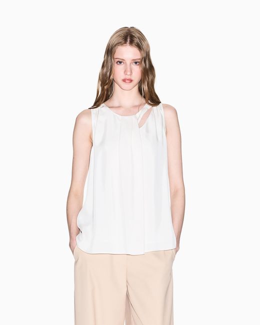 Top Avec Découpe À L'Encolure ARMANI EXCHANGE en coloris White