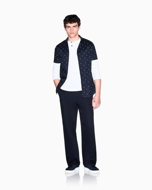 ARMANI EXCHANGE Blue Shirt Slim Fit for men