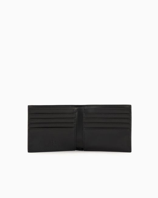 Porta Carte Bifold di ARMANI EXCHANGE in Black da Uomo
