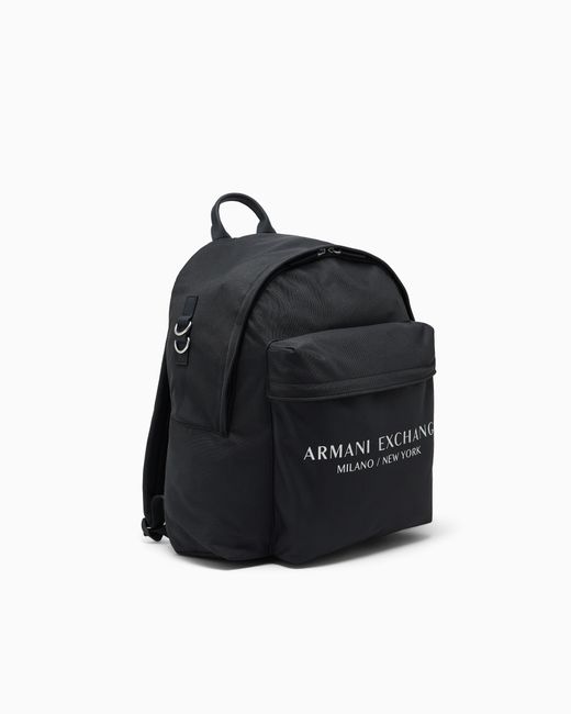 ARMANI EXCHANGE Black Backpack for men