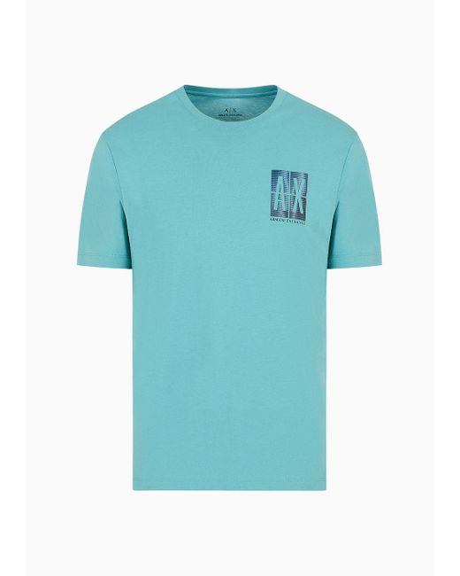 Armani Exchange Regular Fit T-shirts in Blue for Men | Lyst