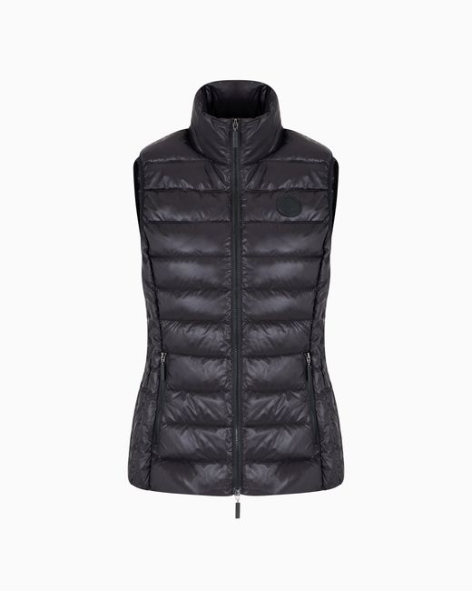 ARMANI EXCHANGE Black Sleeveless Padded Down Jacket