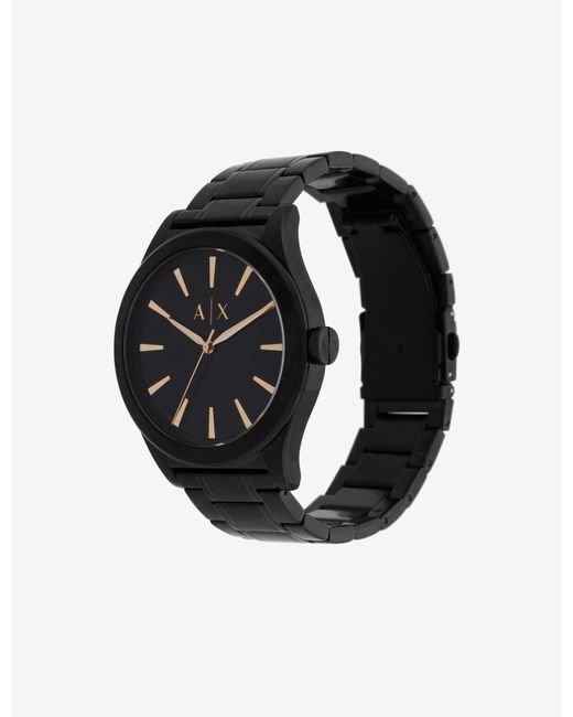 armani matte black watch