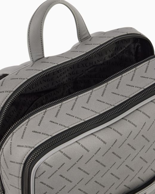 ARMANI EXCHANGE Gray Backpack for men