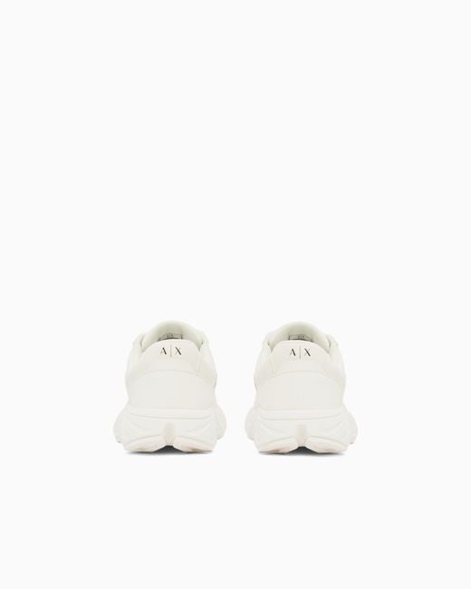 ARMANI EXCHANGE White Sneakers With Ripstop And Rubber Sole for men