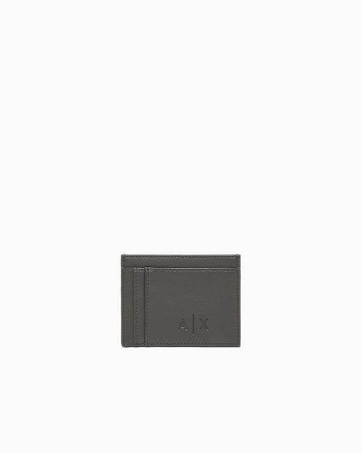 ARMANI EXCHANGE White Credit Card Holder Regular Fit for men