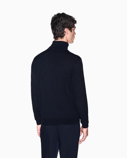ARMANI EXCHANGE Blue Regular Fit Pullover for men