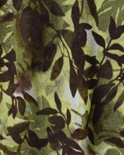 ARMANI EXCHANGE Green Viscose Blouse With Allover Pattern