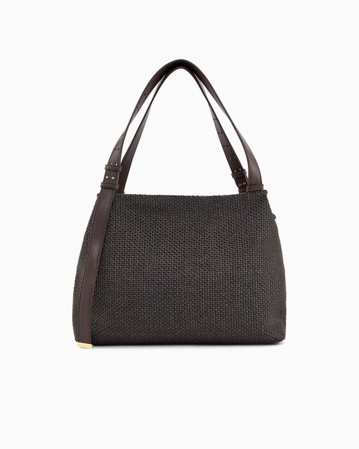 ARMANI EXCHANGE Black Structured Mini Shoulder Bag