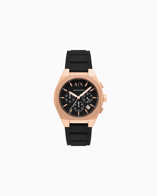 ARMANI EXCHANGE White Sync Chronograph Silicone Watch for men