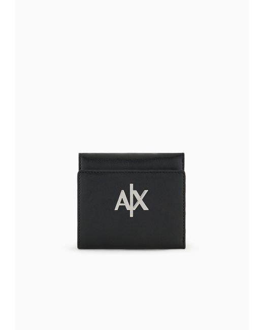 Armani Exchange Black Card Holder With Logo