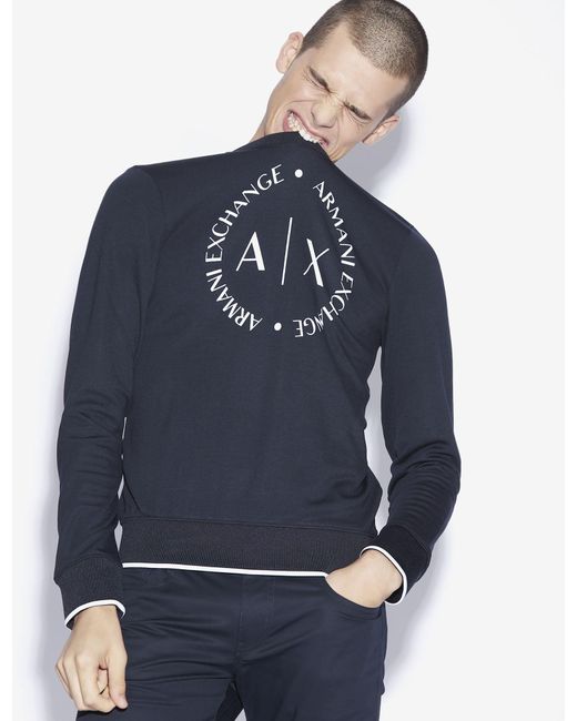 armani blue sweatshirt