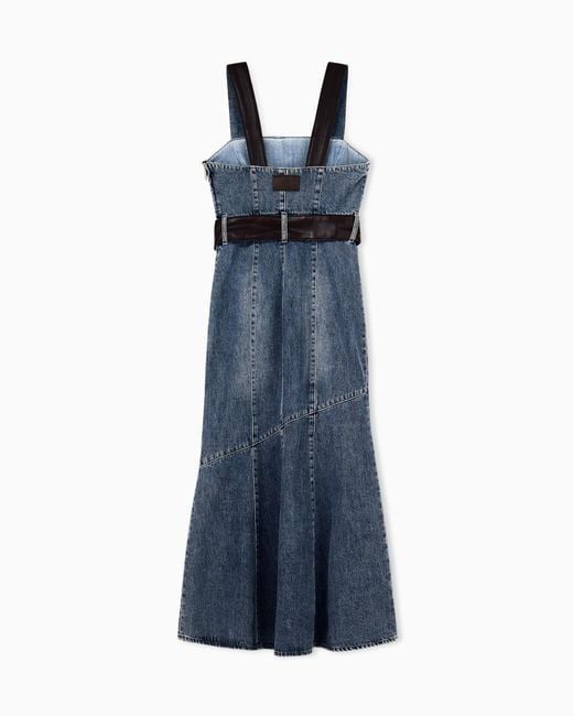 ARMANI EXCHANGE Blue Slim-Fit Dress