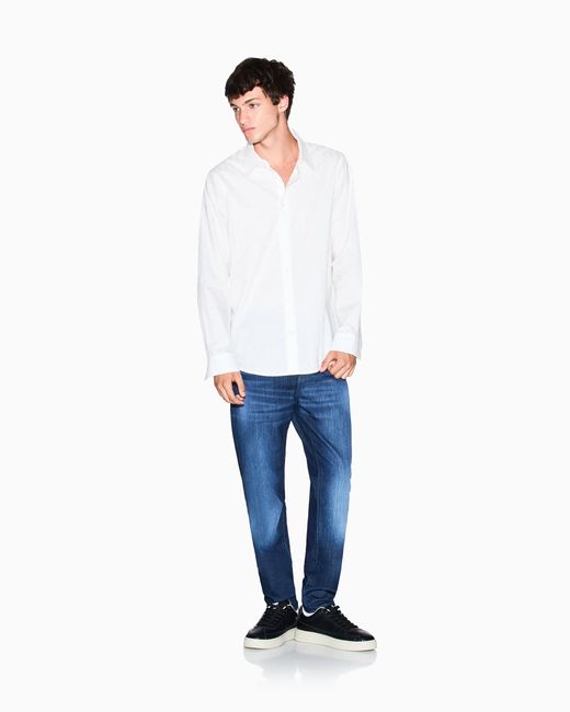 ARMANI EXCHANGE Blue Slim-Fit 5-Pocket Jeans for men