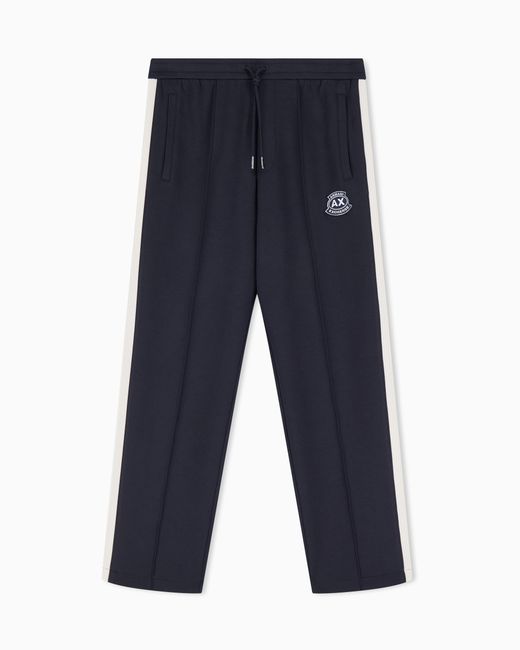 ARMANI EXCHANGE Blue Jogger Trousers for men
