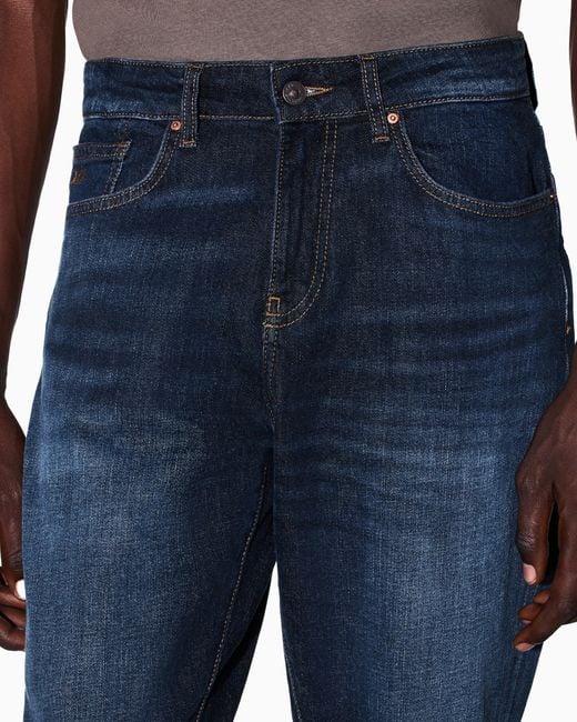 ARMANI EXCHANGE Blue Slim Fit 5 Pockets Pant for men