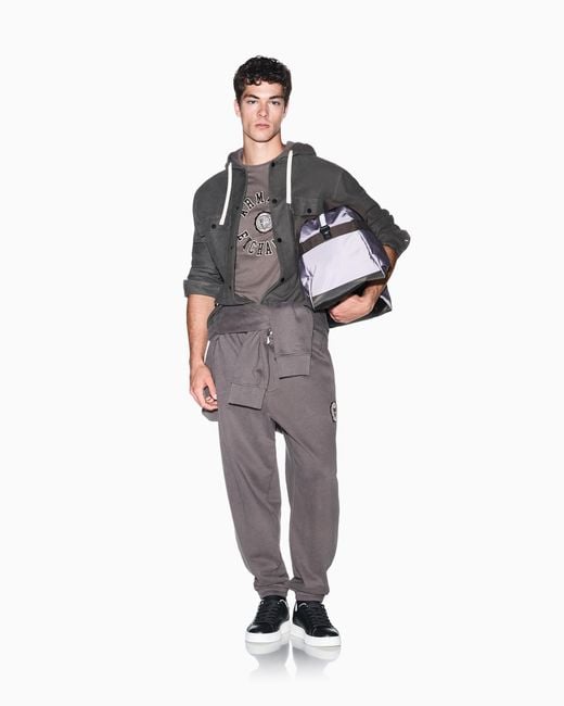 ARMANI EXCHANGE Gray Oversized Shirt for men