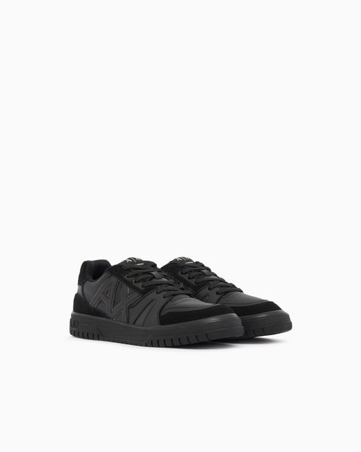 ARMANI EXCHANGE Black Sneakers for men