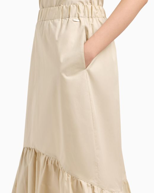 ARMANI EXCHANGE Natural Asv Ruffle Midi Skirt