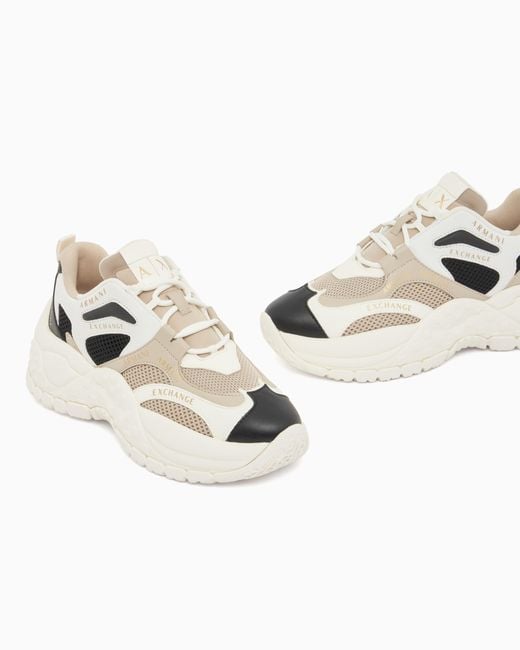 ARMANI EXCHANGE Pink Sneakers
