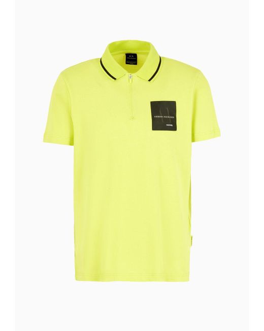 Armani Exchange Poloshirt in Yellow für Herren