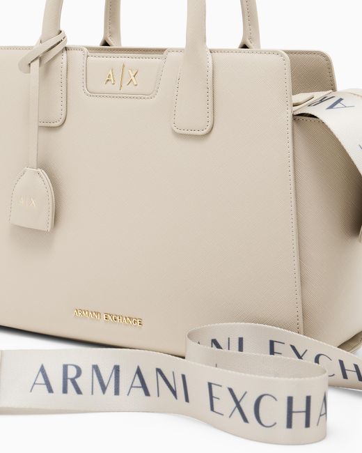 ARMANI EXCHANGE Natural Tote Bag