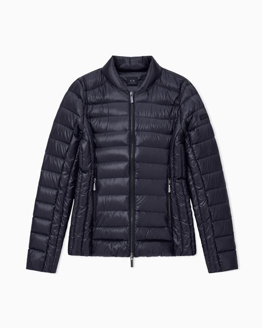 ARMANI EXCHANGE Blue Down Jacket Slim Fit