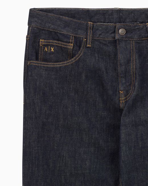 Vaqueros De Cinco Bolsillos Con Costuras En Contraste Icon ARMANI EXCHANGE de hombre de color Blue