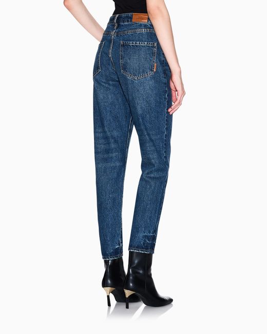 Vaqueros Boyfriend De Mezclilla Rígida ARMANI EXCHANGE de color Blue