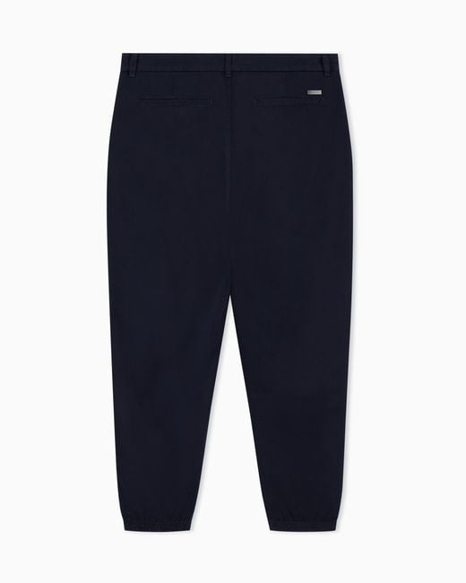 ARMANI EXCHANGE Blue Cotton Trousers for men