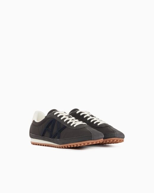 ARMANI EXCHANGE Blue Sneakers for men