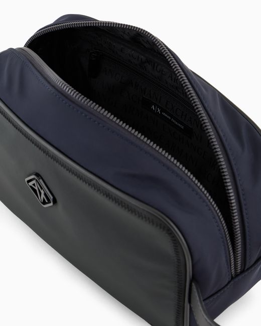 Estuche Bonito Con Cremallera De Nailon Y Logo ARMANI EXCHANGE de hombre de color Black