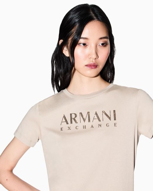 ARMANI EXCHANGE Natural Regular Fit T-Shirt
