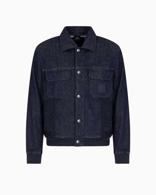 Chaqueta Vaquera De Algodón Elástico ARMANI EXCHANGE de hombre de color Blue