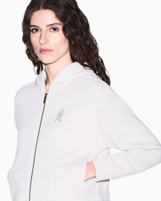 ARMANI EXCHANGE White Sweatshirt With Regular Fit