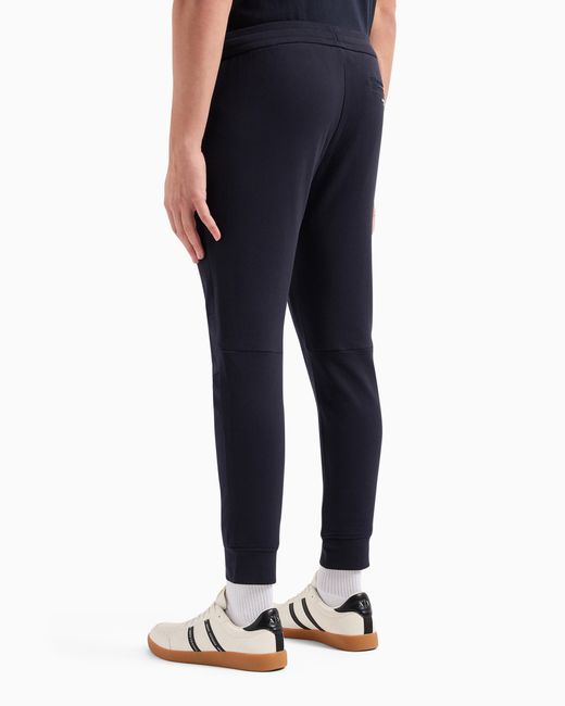 Pantalón Jogger De Felpa De Algodón ARMANI EXCHANGE de hombre de color Blue