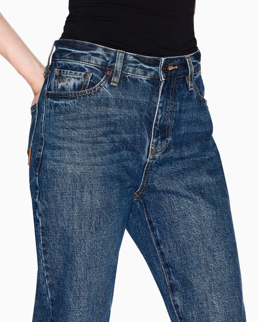 Vaqueros Boyfriend De Mezclilla Rígida ARMANI EXCHANGE de color Blue