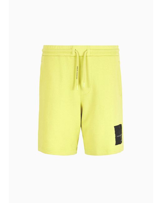 Armani Exchange Yellow Asv Organic Cotton Shorts for men