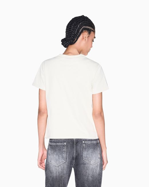 ARMANI EXCHANGE White Regular T-Shirt