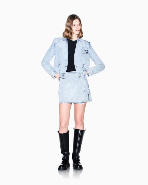 ARMANI EXCHANGE Gray Skirt Slim-Fit