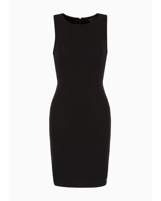 Armani Exchange Black Crepe Dress