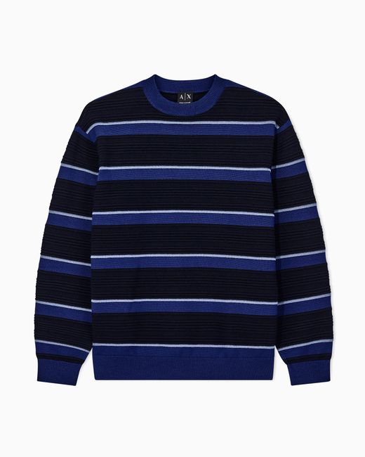 ARMANI EXCHANGE Blue Regular Fit Pullover for men
