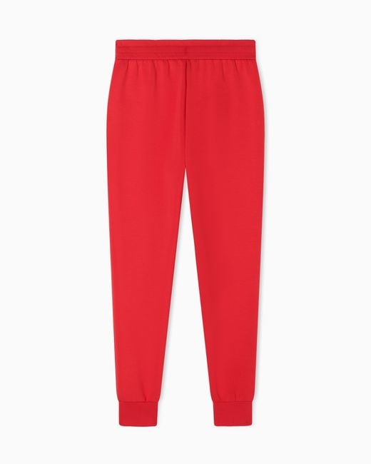 ARMANI EXCHANGE Red Scuba Stretch Sports Pants